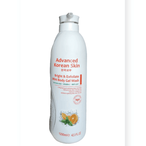 Advanced Korean Skin Bright & Exfoliate Mint Body Gel Wash