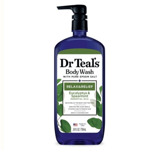 Dr Teal’s Body Wash with Pure Epsom Salt + Relax & Relief Eucalyptus & Spearmint Essential Oils