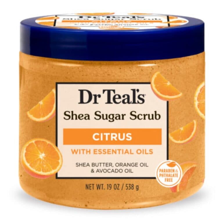 Dr Teal’s Shea Sugar Scrub with Citrus, Vitamin C & Essential Oils 538g